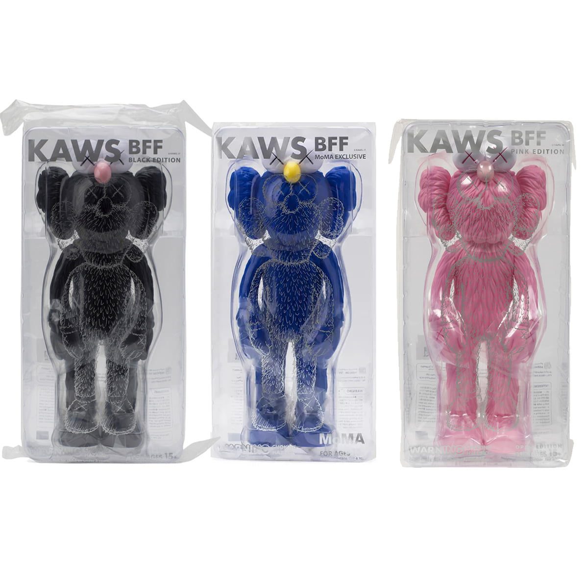 KAWS - BFF Set of 3 Packaging